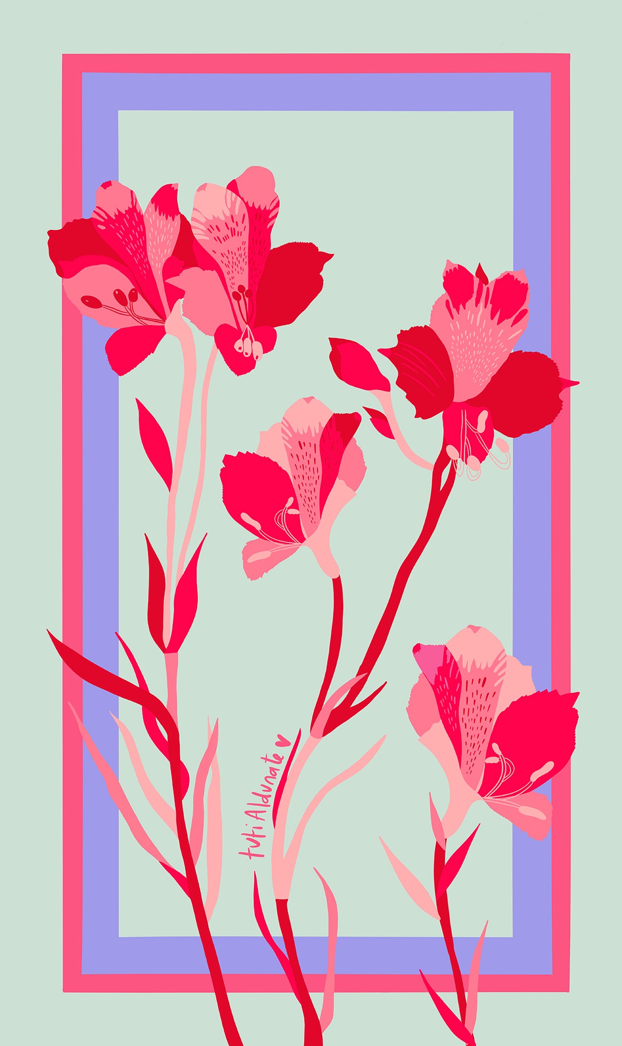 Paño de Cocina Astromelia