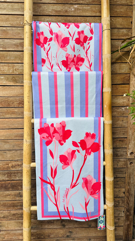 Paño de Cocina Patrón Astromelia