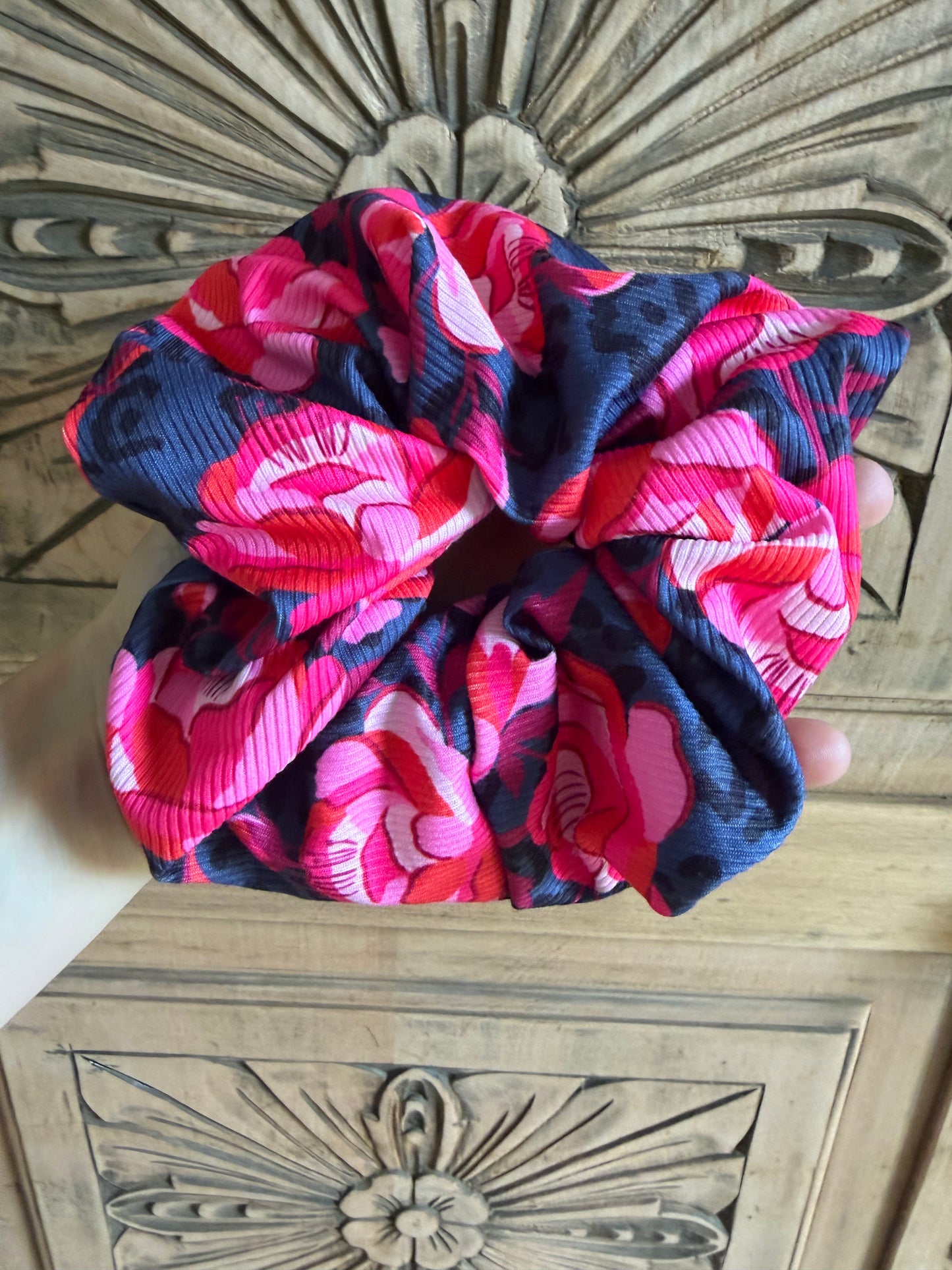 Scrunchie Animal Print Rosa