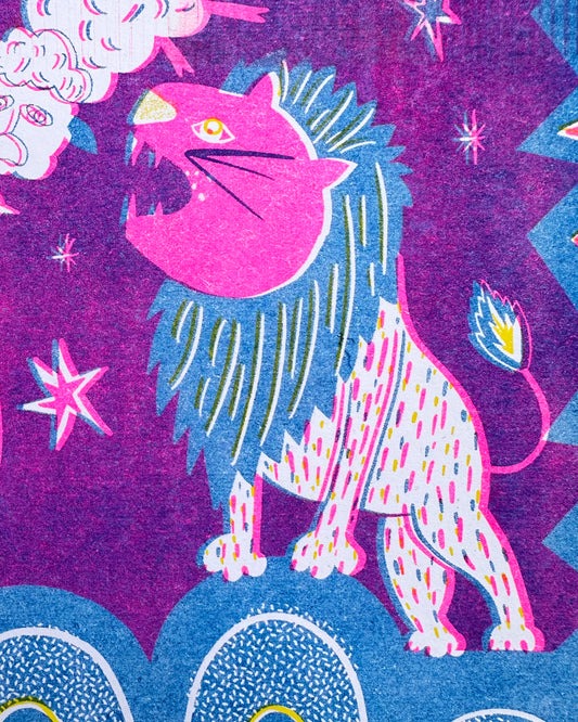 Poster Riso "A un león no le importa..."