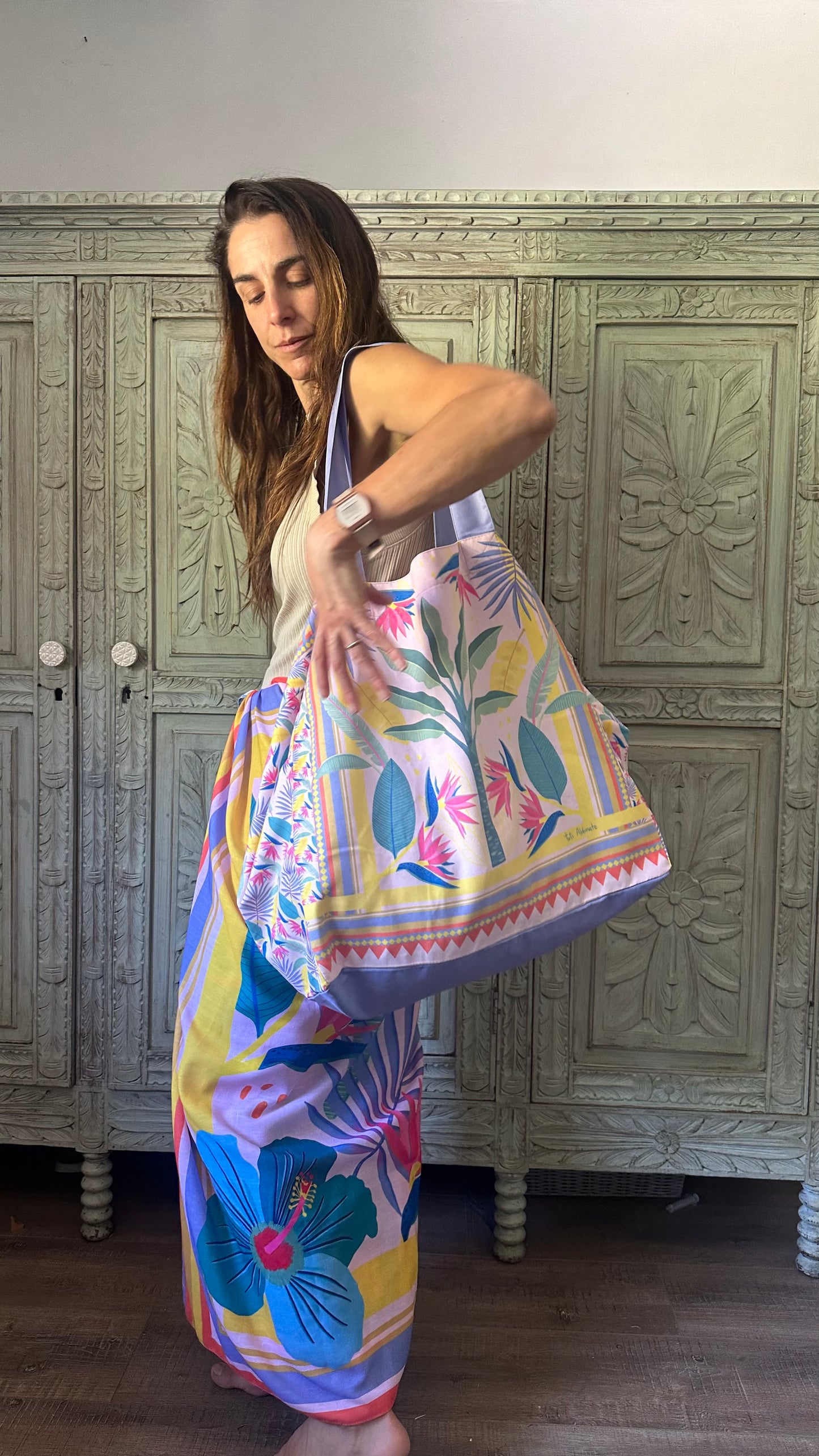 Maxi tote Bag Ave del Paraíso