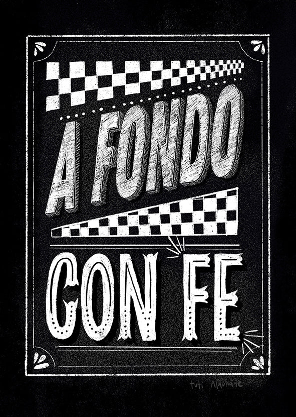 Lámina descargable "A fondo con Fé"