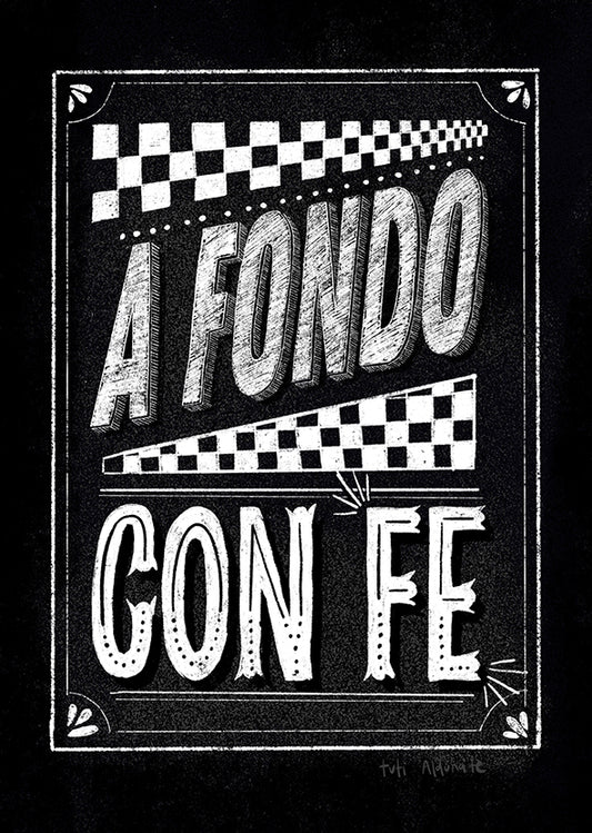 Lámina descargable "A fondo con Fé"