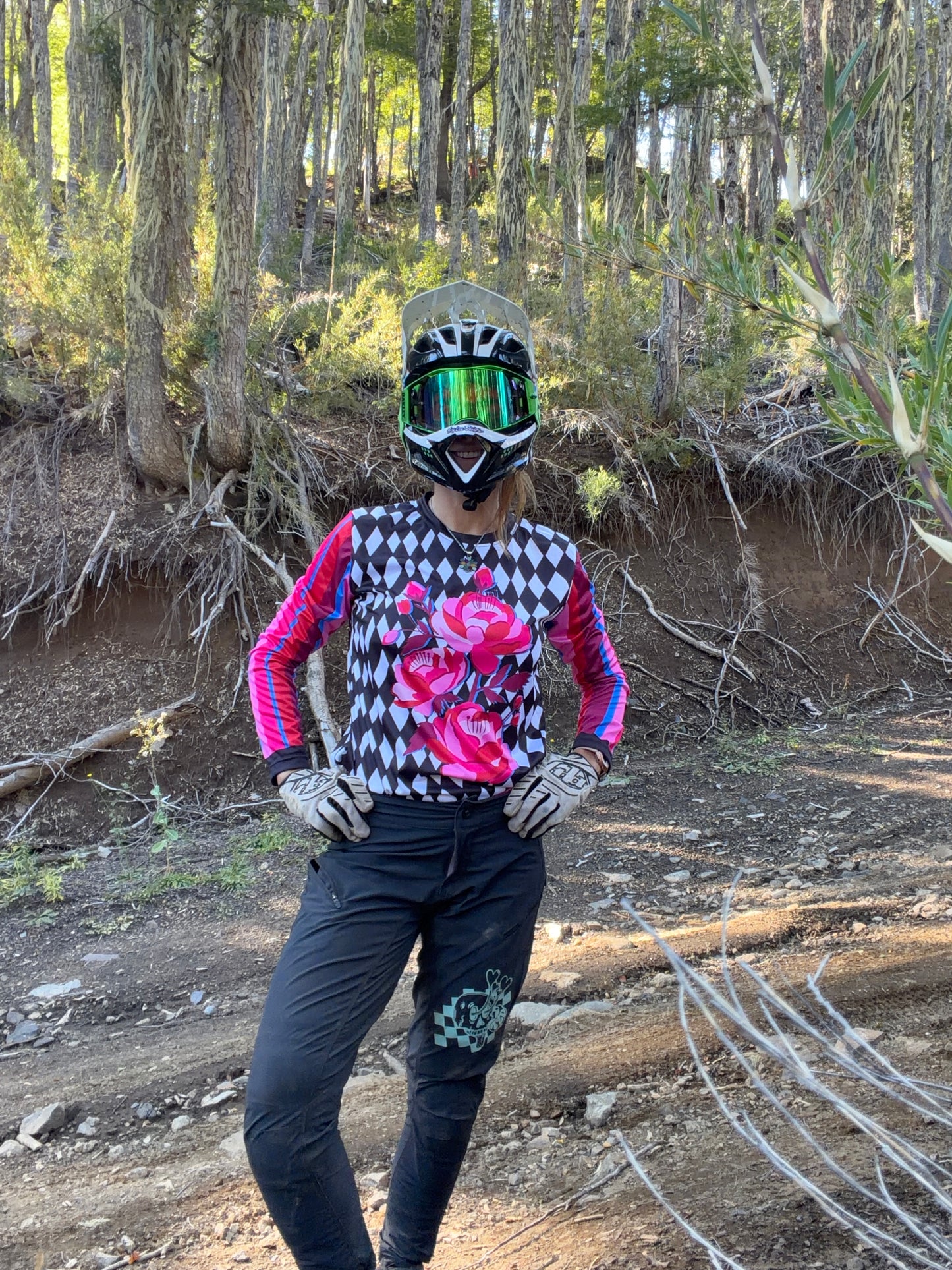 Polera Personalizable Rayas Rosa
