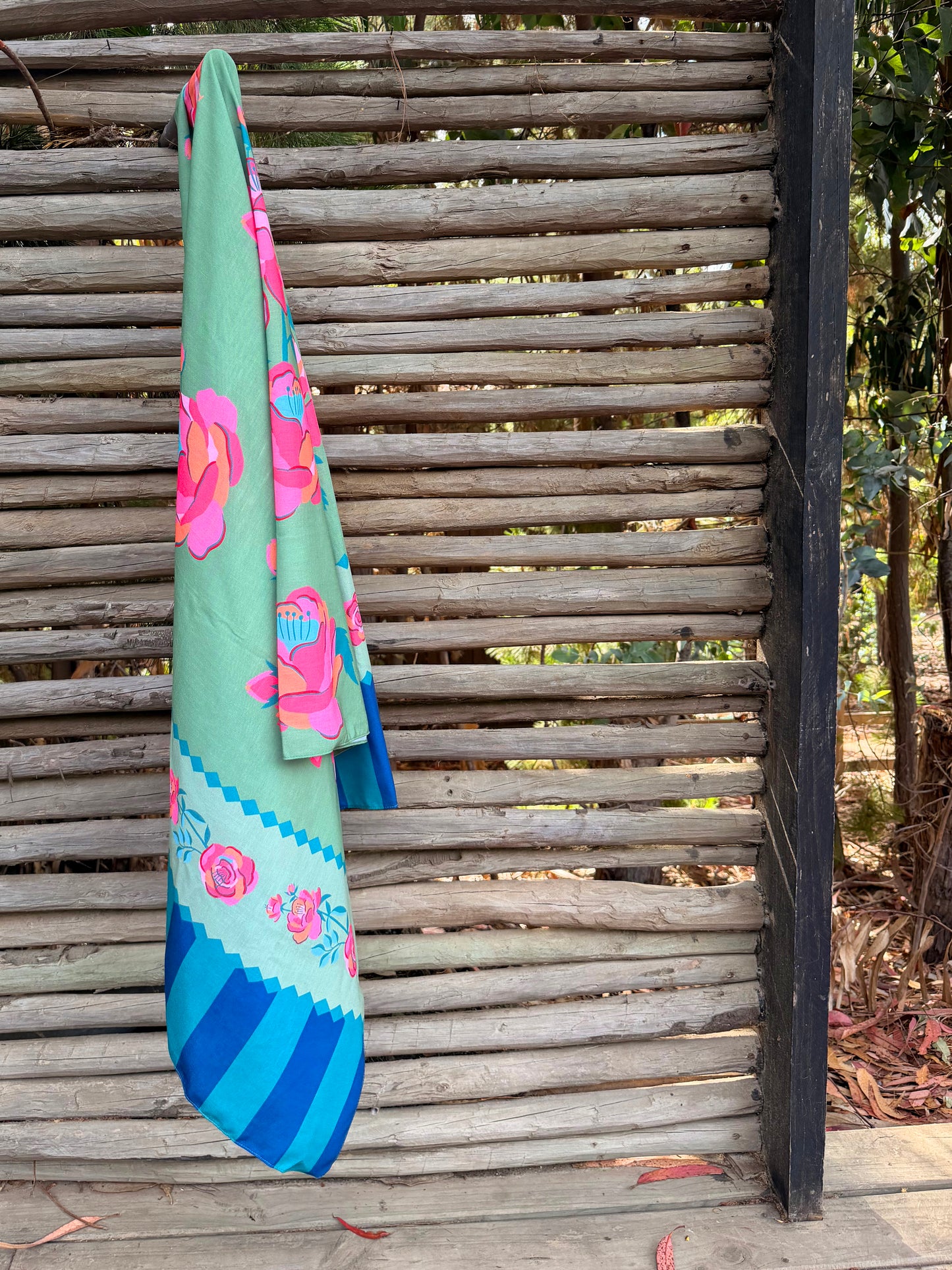 Pareo Rosa Verde