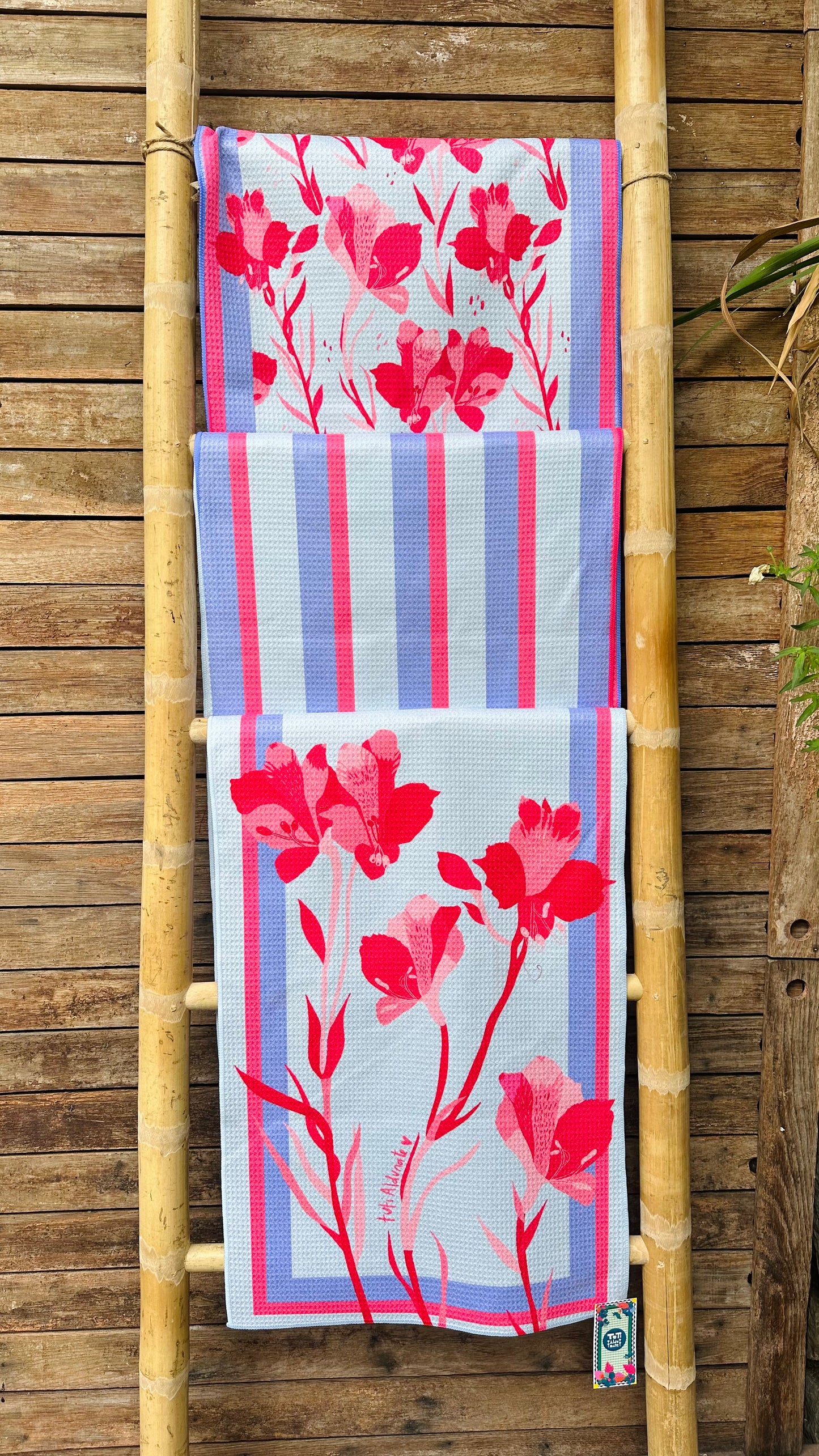 Paño de Cocina Patrón Astromelia