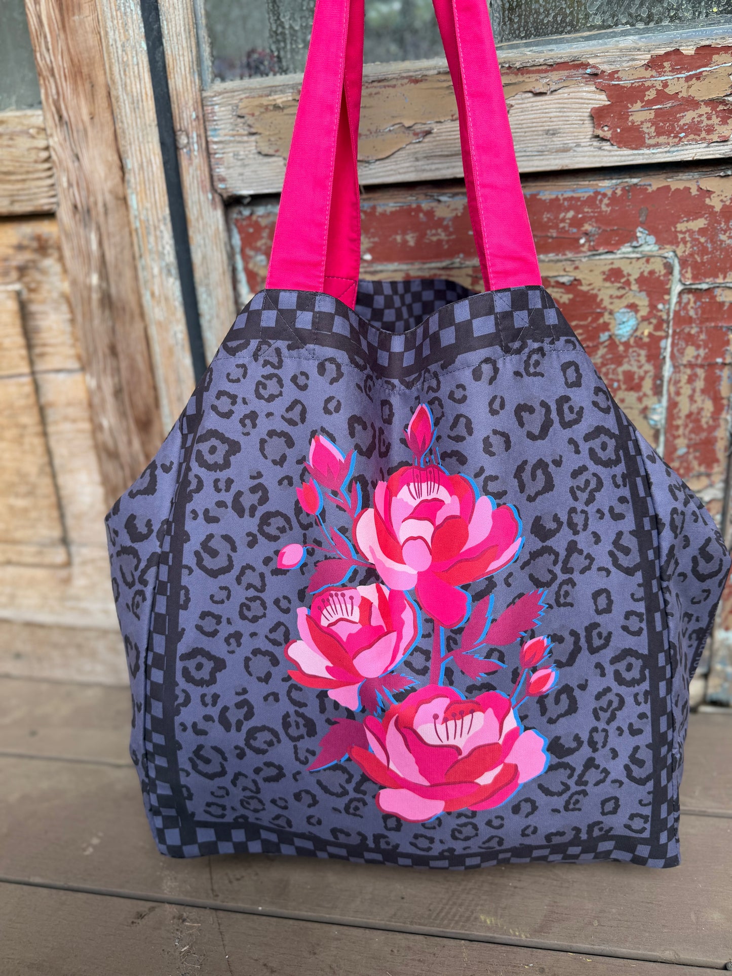 Maxi tote Bag Rosa Animal Print