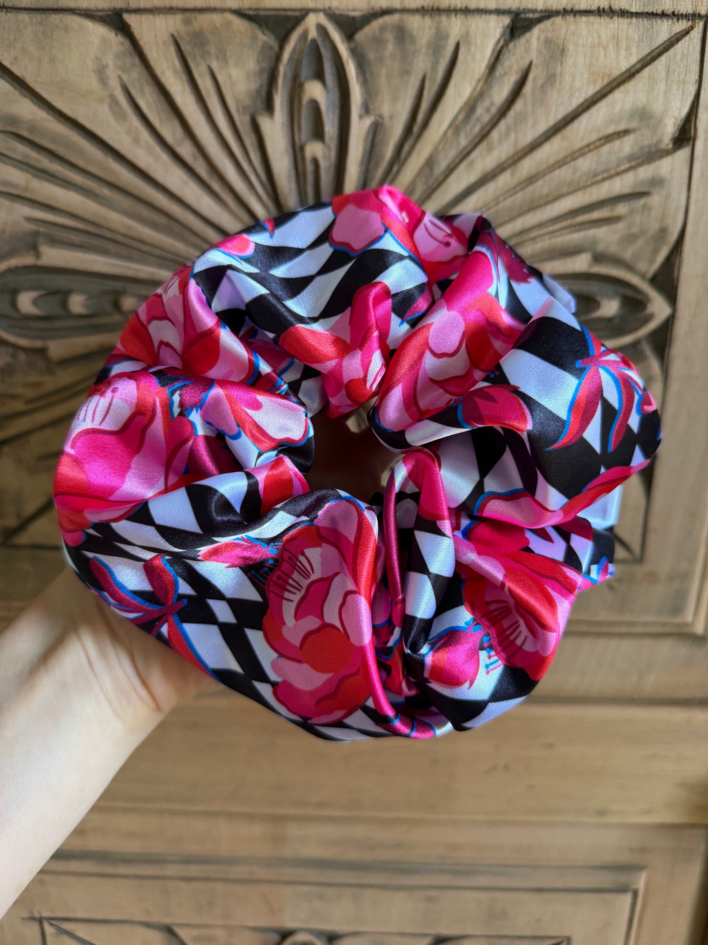 Scrunchie Rombos Rosa
