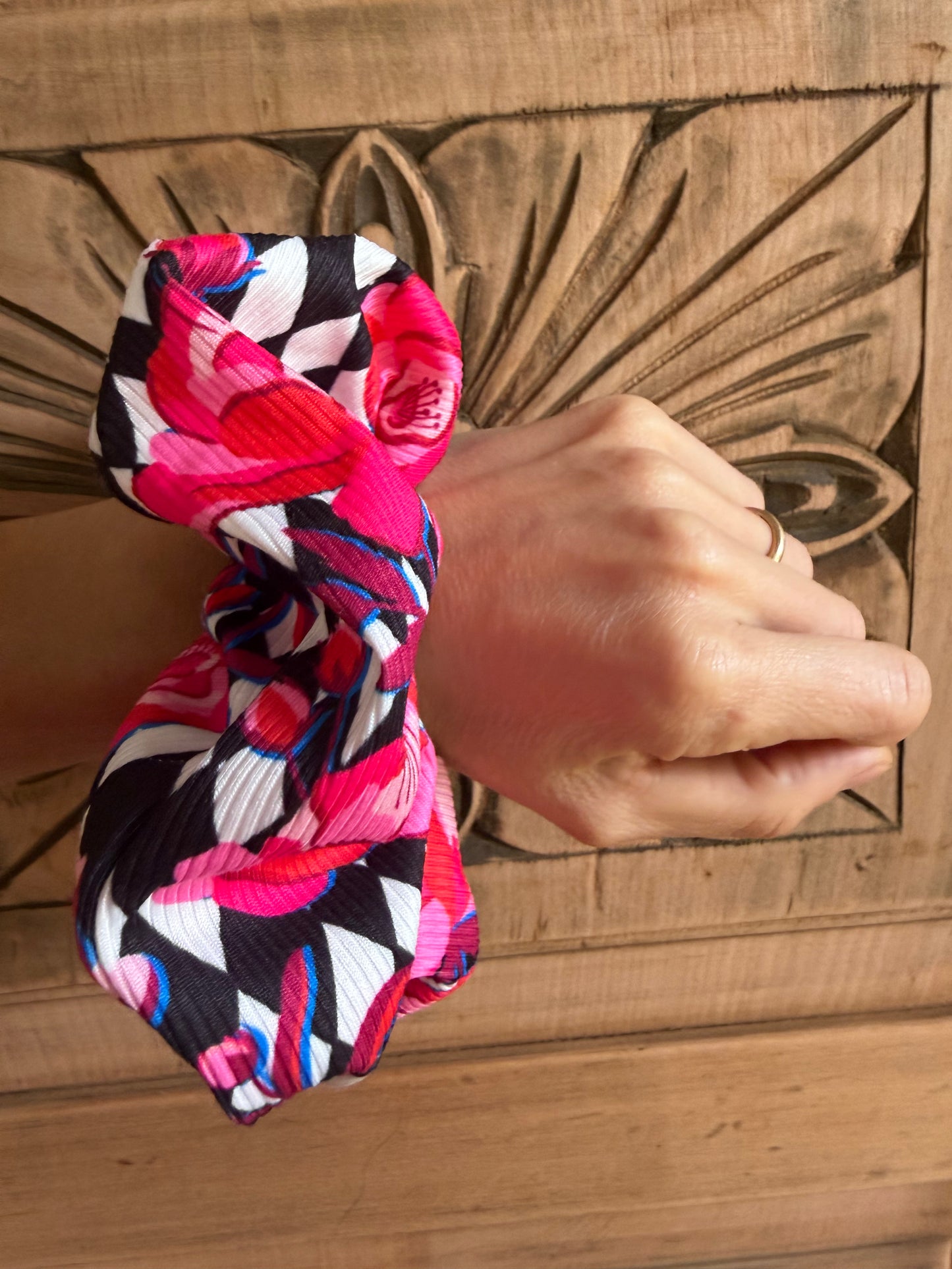 Scrunchie Rombos Rosa