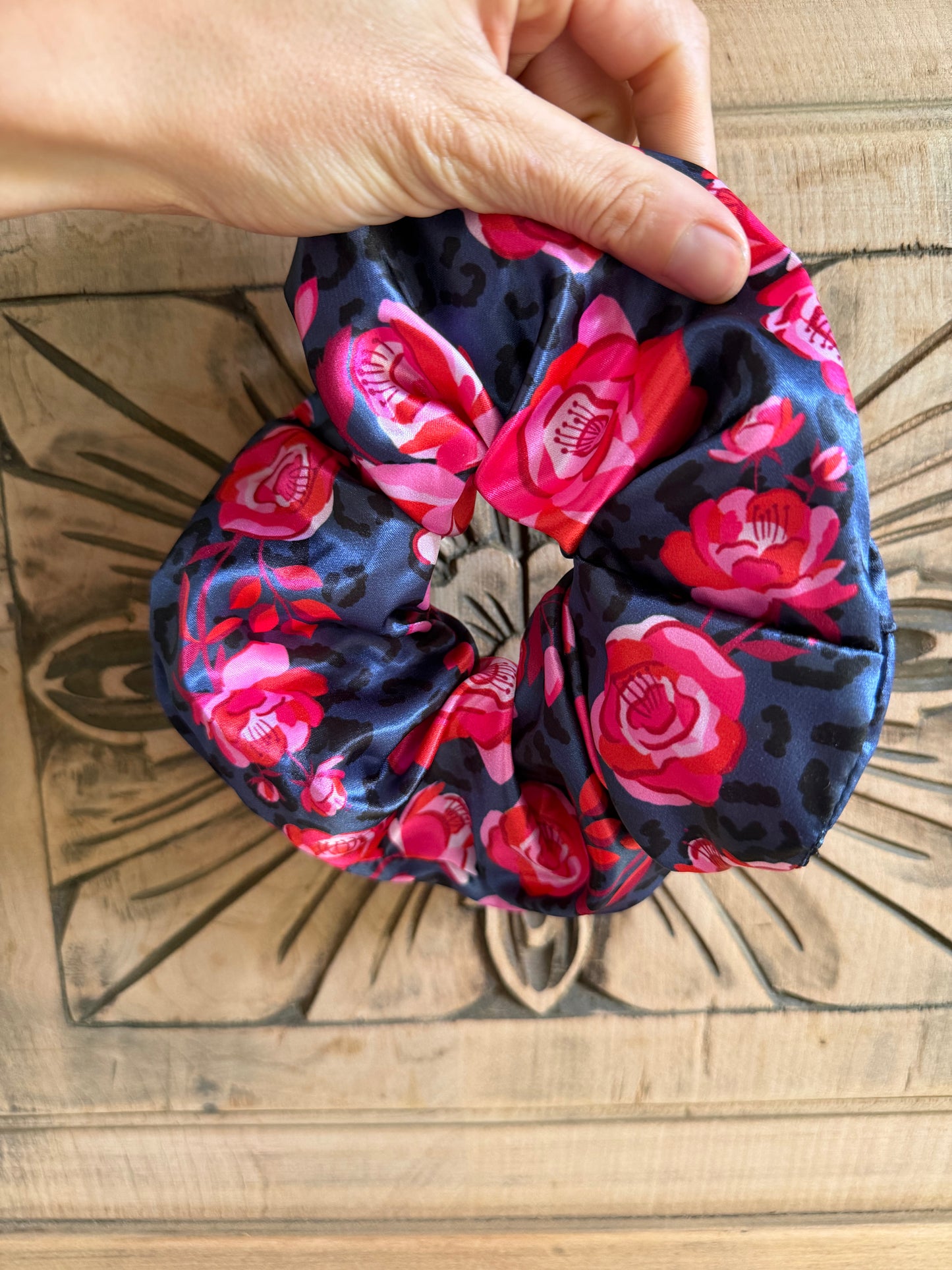 Scrunchie Animal Print Rosa