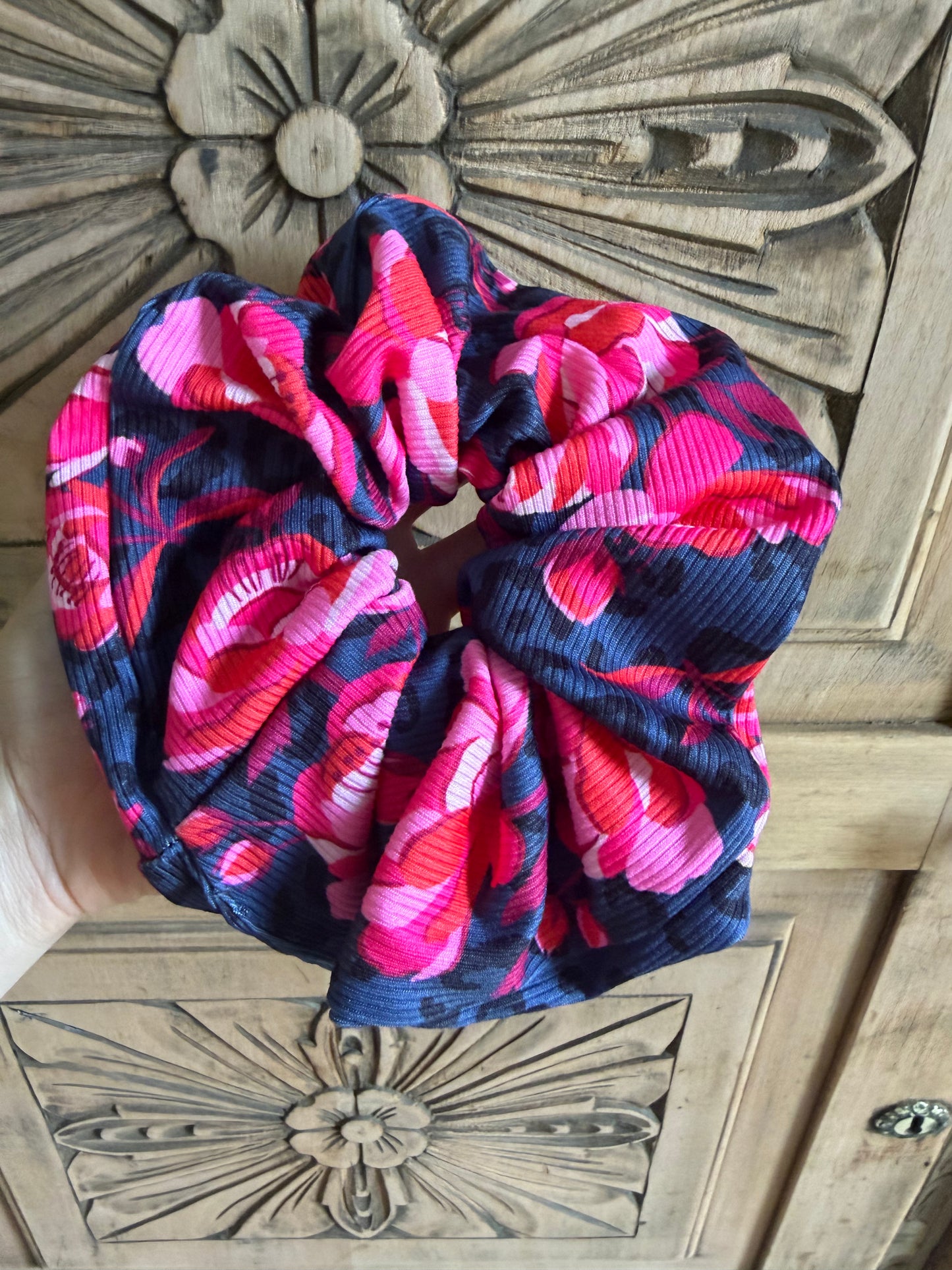 Scrunchie Animal Print Rosa