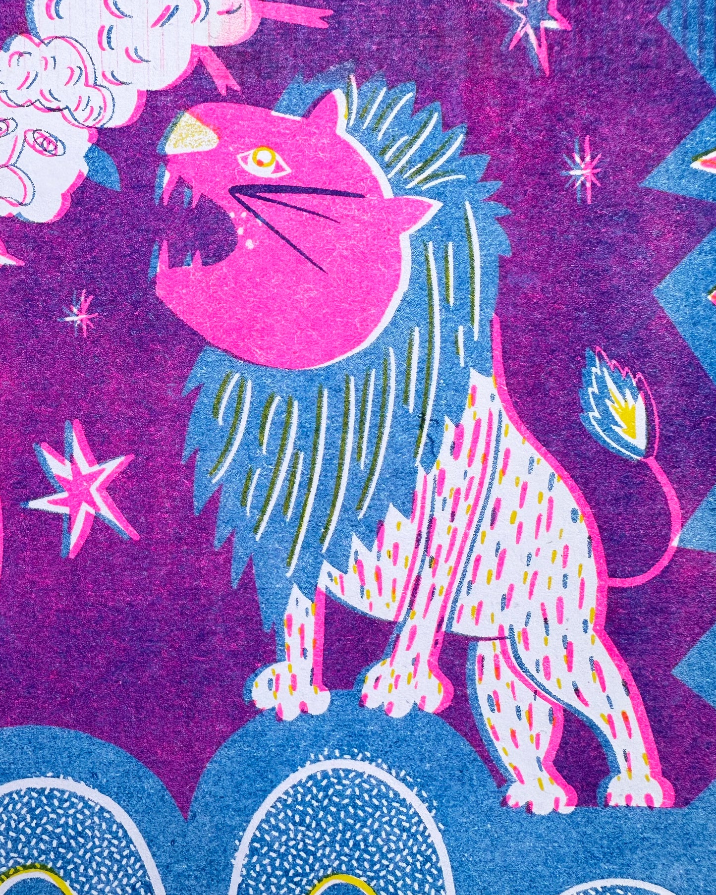 Poster Riso "A un león no le importa..."