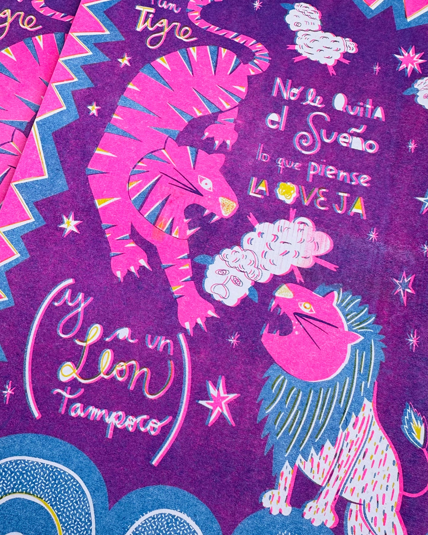Poster Riso "A un león no le importa..."
