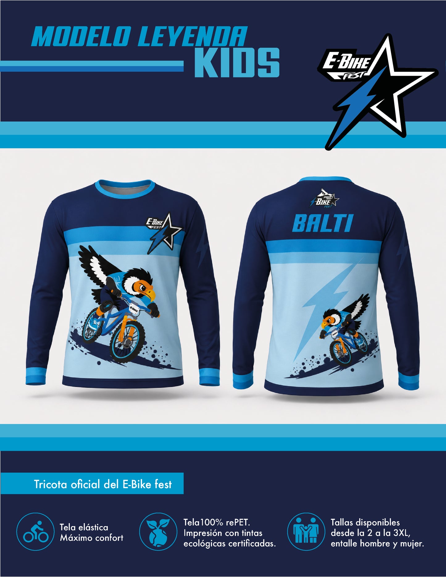 Polera oficial E- bike Fest