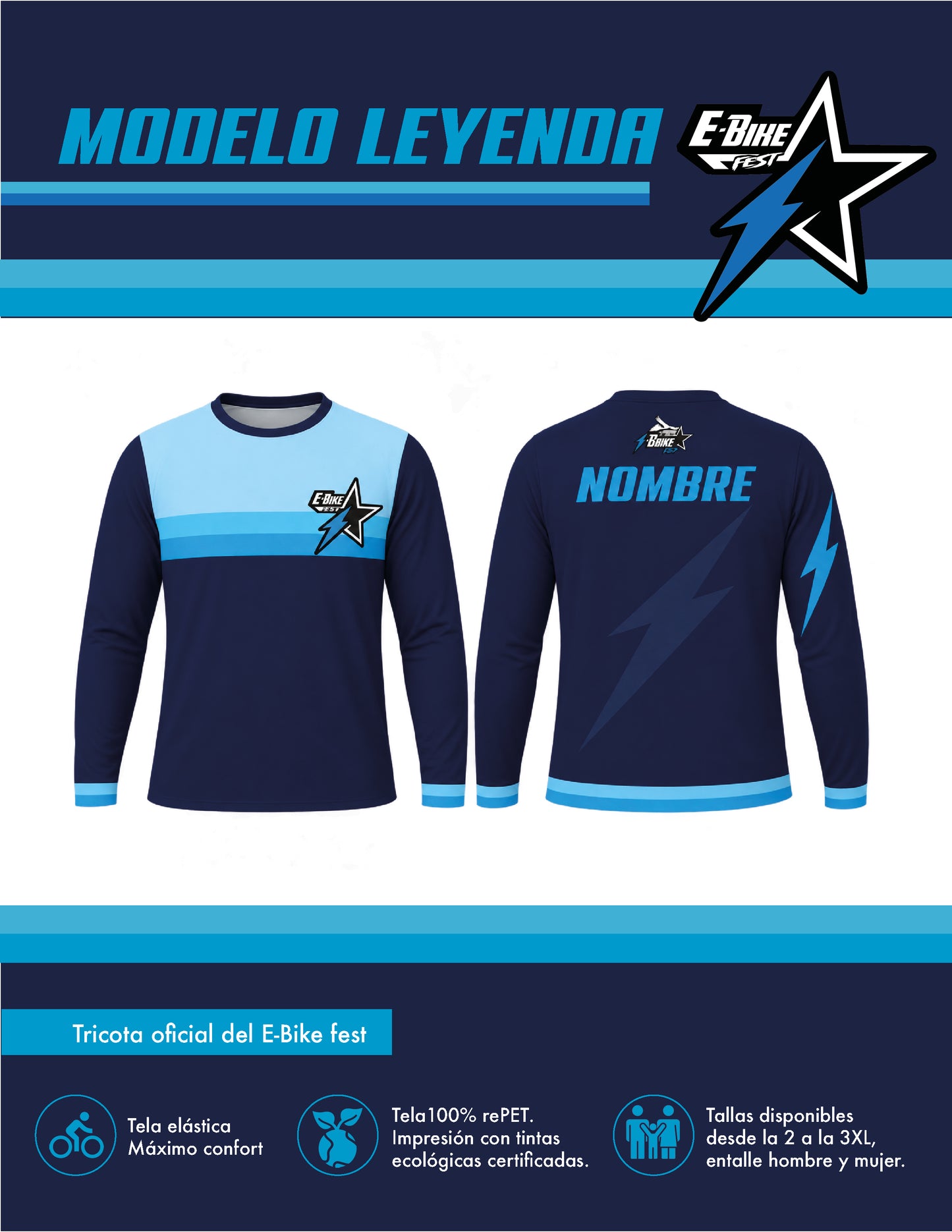 Polera oficial E- bike Fest