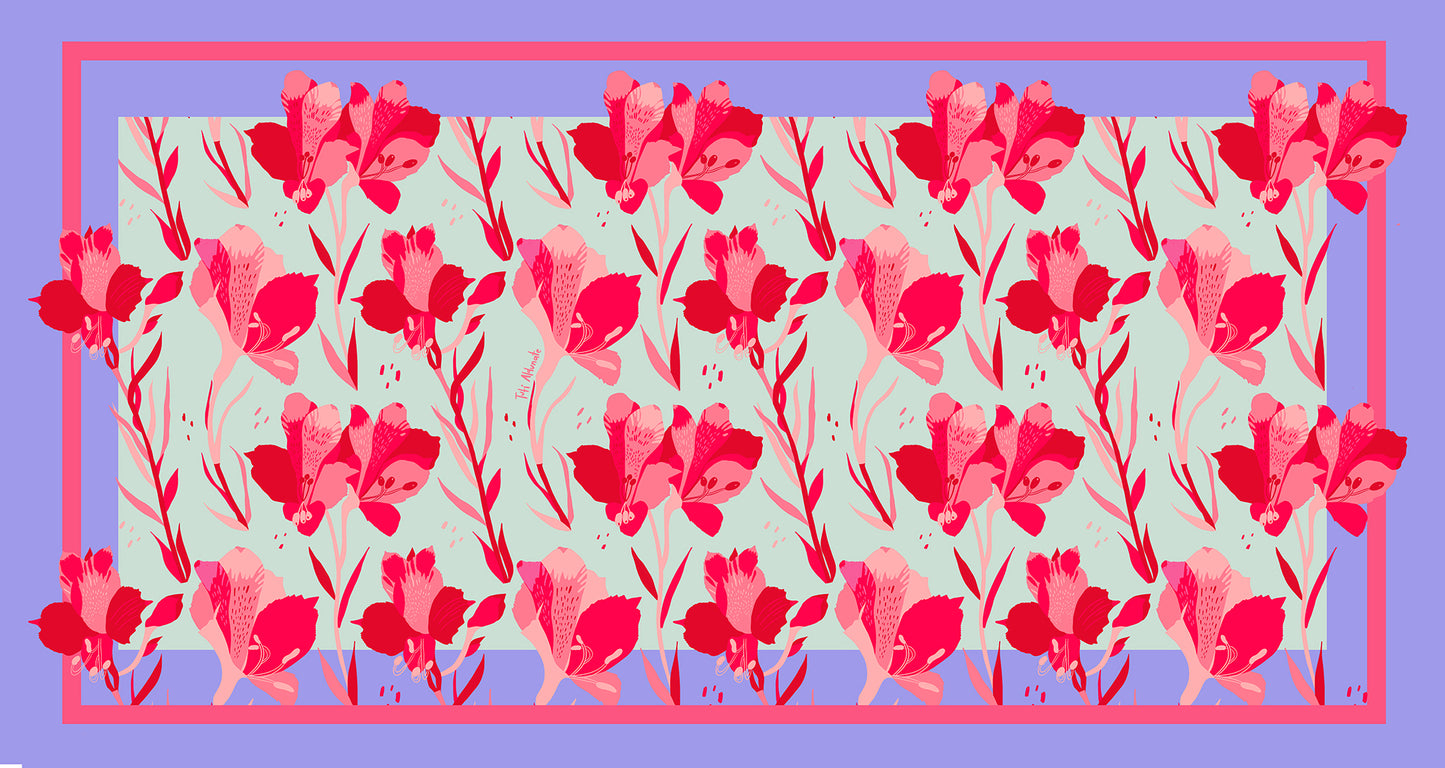 Pareo Pattern Astromelias